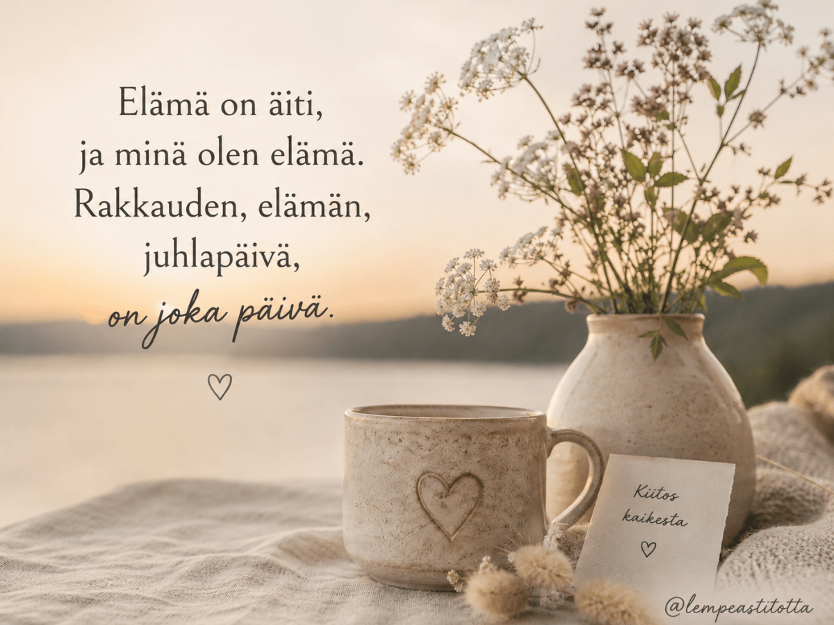 Äitienpäivä ja kaipuu tulla&nbsp;rakastetuksi