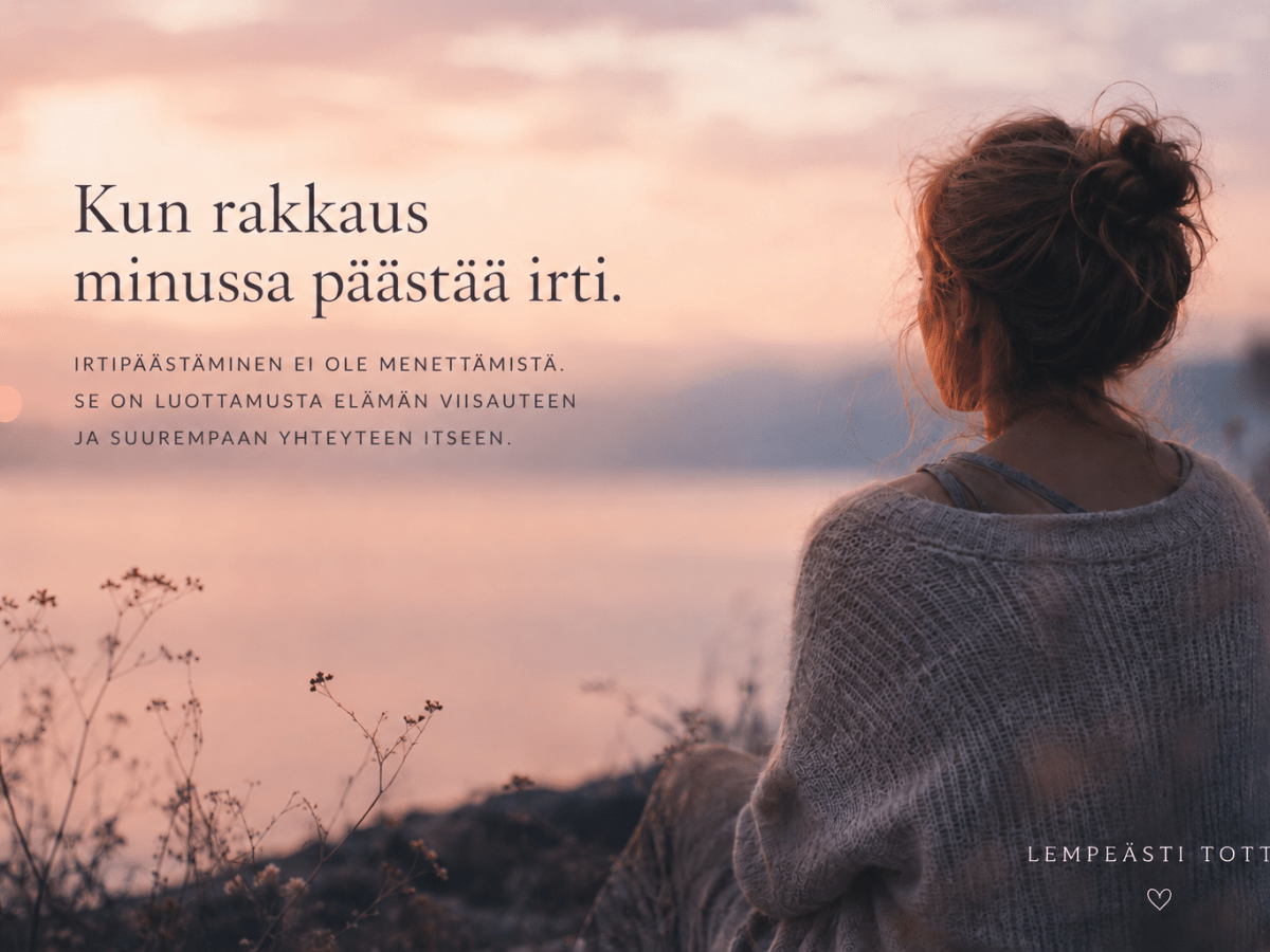 Kun rakkaus minussa päästää&nbsp;irti